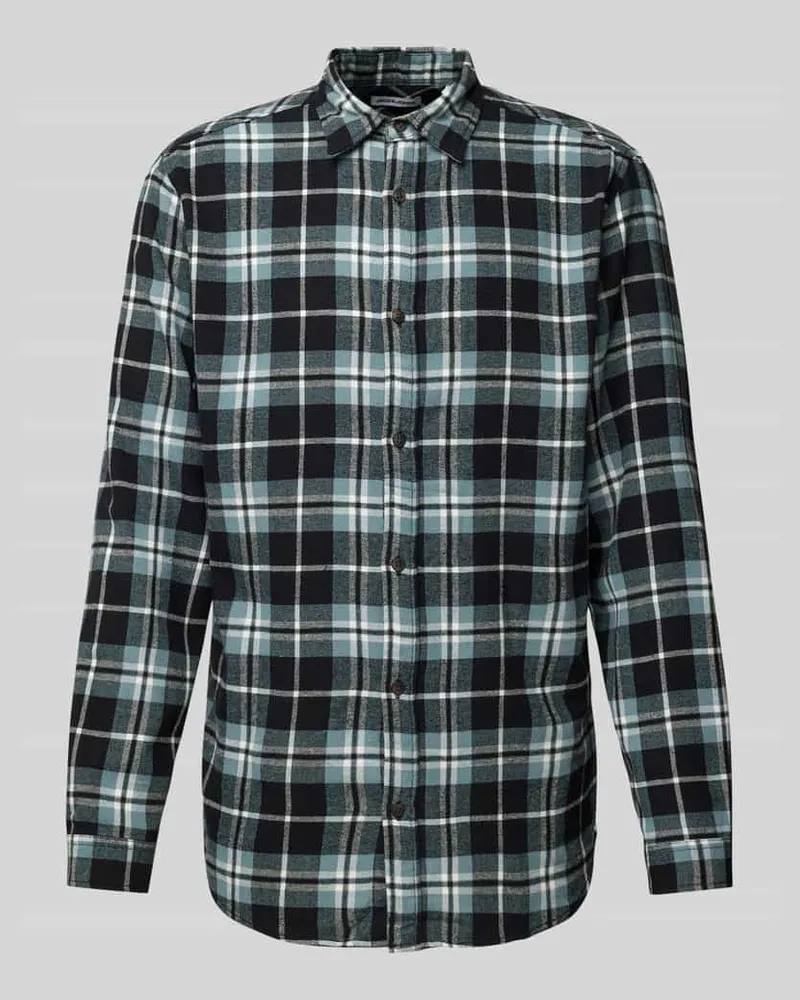 Jack & Jones Regular Fit Freizeithemd mit Kentkragen Modell 'JOSHUA Ocean