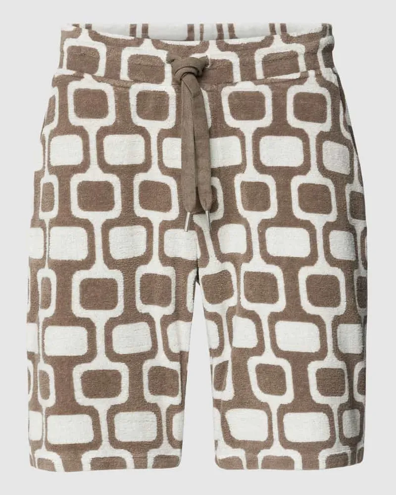 Better Rich Shorts aus Frottee Mittelbraun
