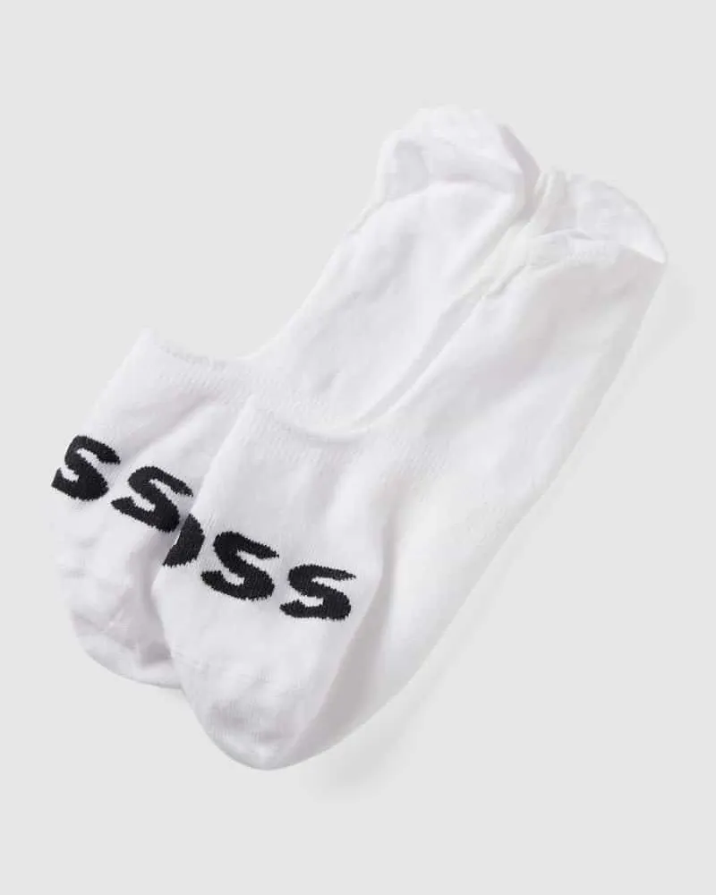HUGO BOSS Füßlinge mit Label-Print im 2er-Pack 