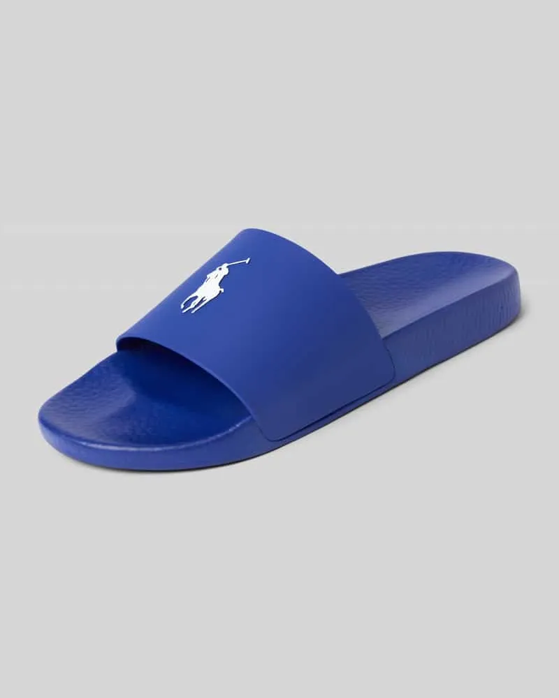 Ralph Lauren Slides mit Logo-Print Royal