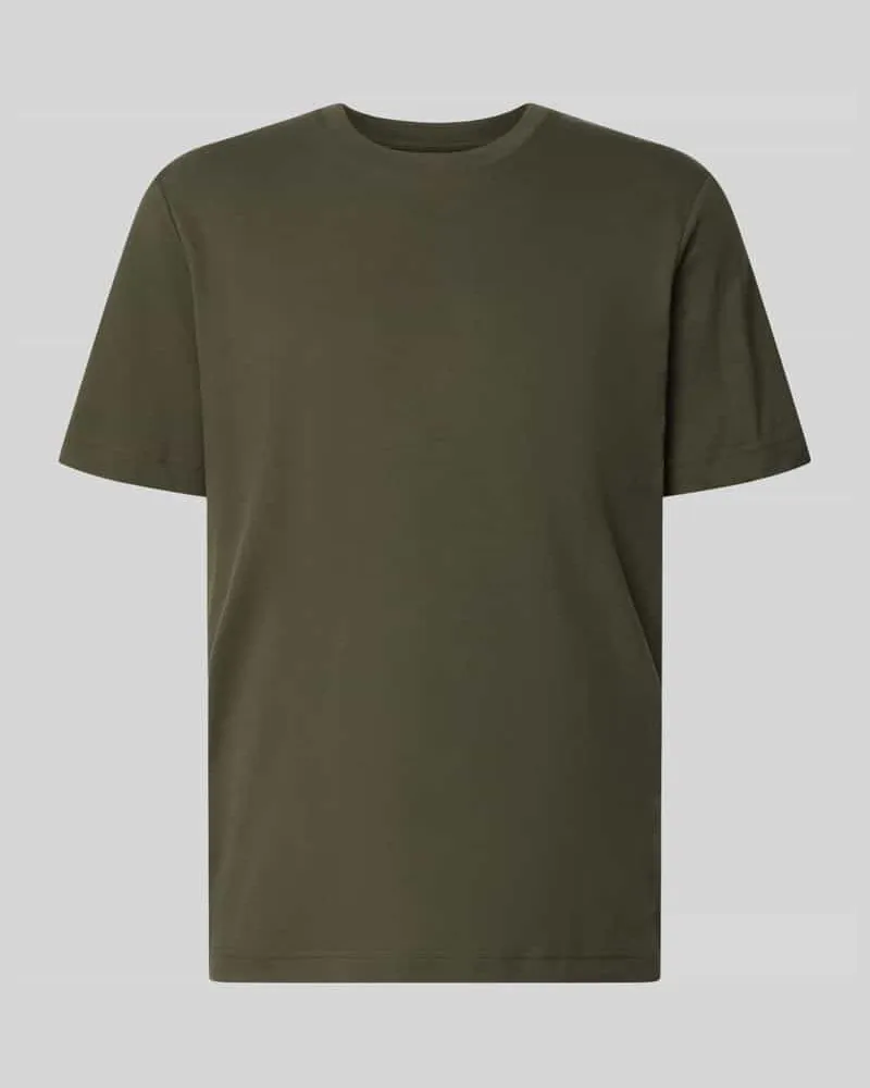 Tom Tailor Regular Fit T-Shirt aus Baumwoll-Mix Oliv
