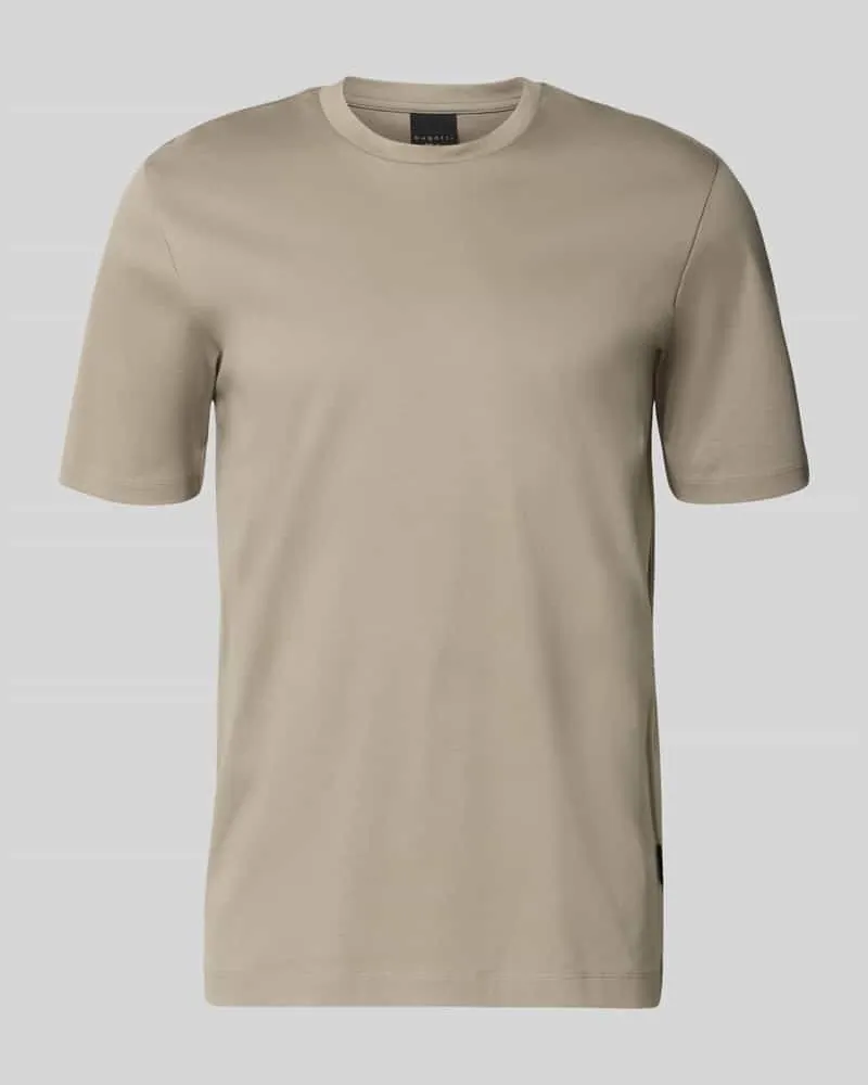 Bugatti T-Shirt mit Rundhalsausschnitt Beige