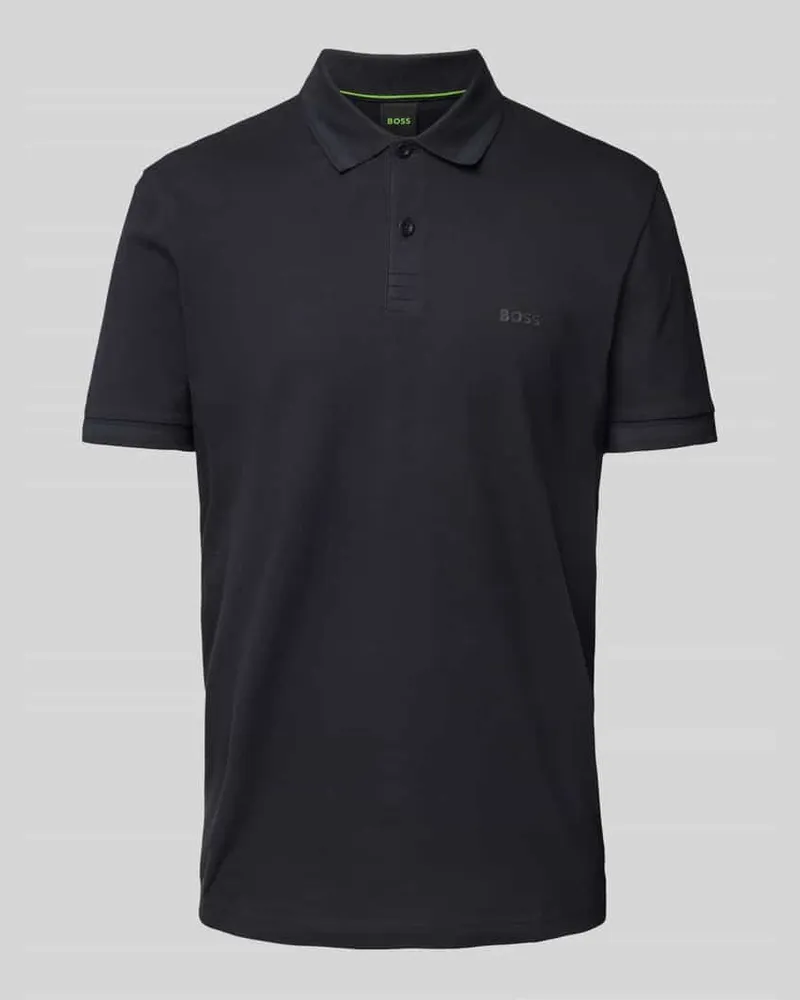 HUGO BOSS Poloshirt mit Label-Detail 