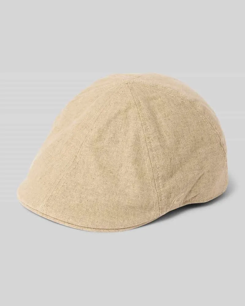 Camel Active Schiebermütze aus Baumwoll-Leinen-Mix Sand