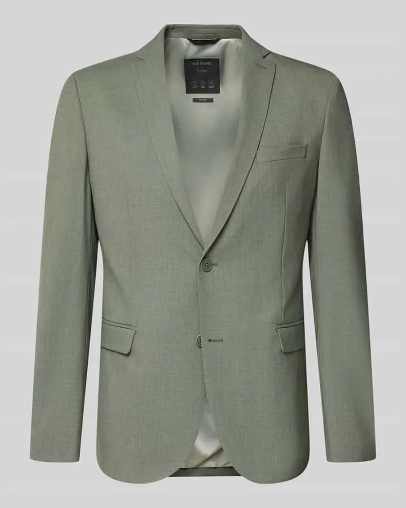 S.Oliver Regular Fit Anzugsakko mit Woll-Anteil Oliv