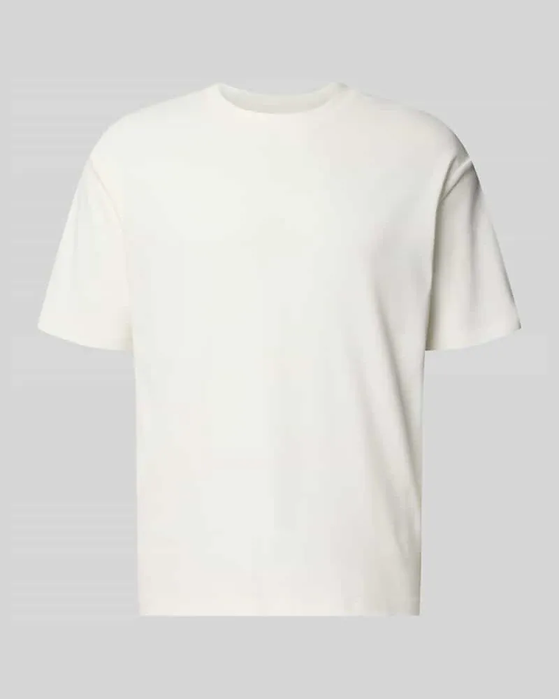 Marc O'Polo Relaxed Fit T-Shirt aus reiner Baumwolle Weiss