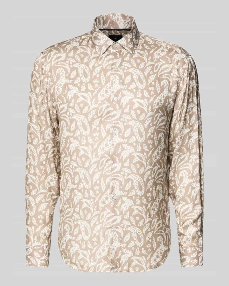 JOOP! Loose Fit Freizeithemd aus Viskose Modell 'Matty Sand