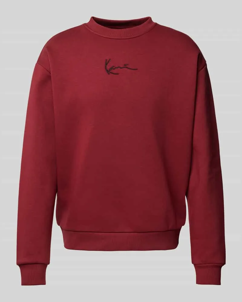 Karl Kani Sweatshirt mit Label-Stitching 