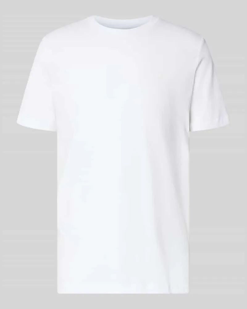 S.Oliver Regular Fit T-Shirt aus reiner Baumwolle Weiss