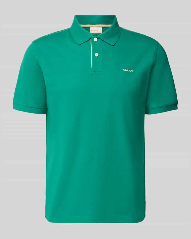 Gant Regular Fit Poloshirt mit Logo-Stitching Aqua