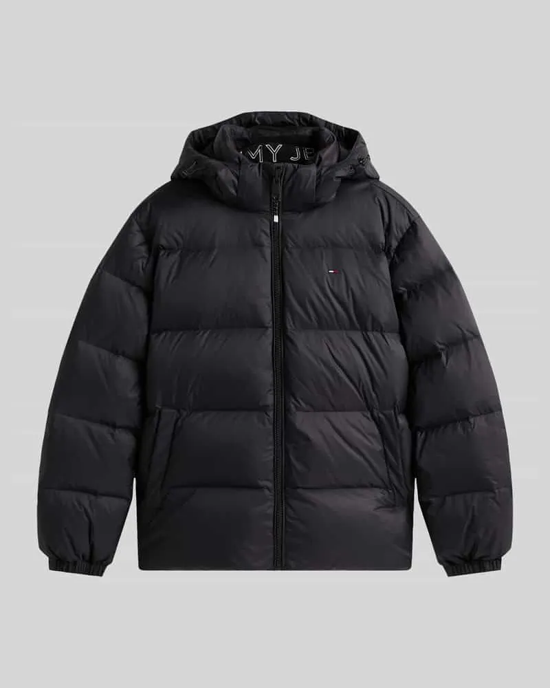 Tommy Hilfiger Relaxed Fit Daunenjacke mit Kapuze Black
