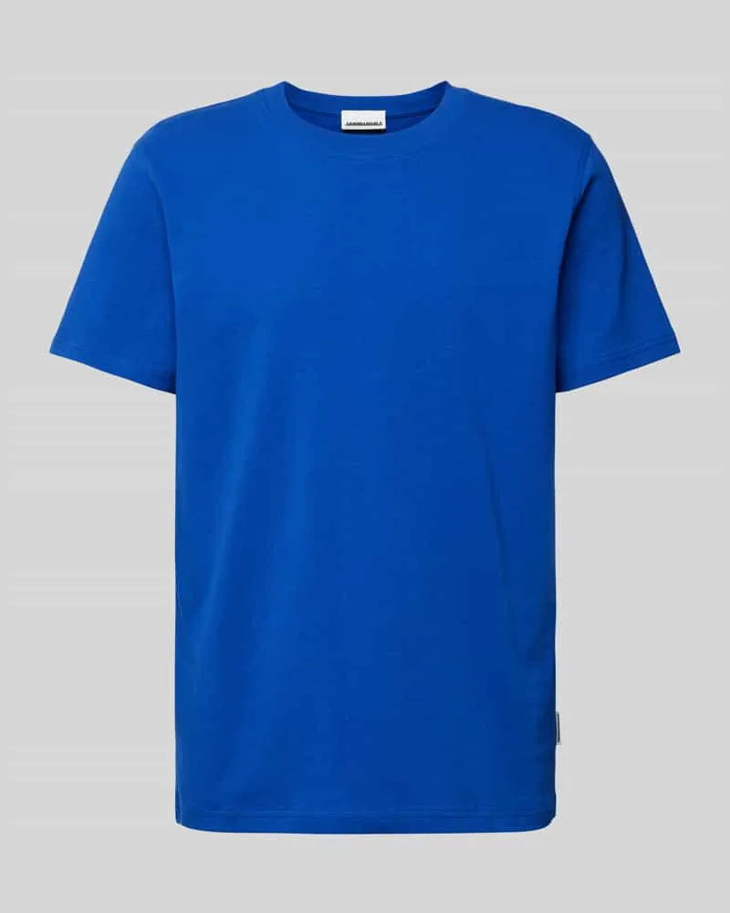 Armedangels T-Shirt mit geripptem Rundhalsausschnitt Modell 'MAARKOS Royal