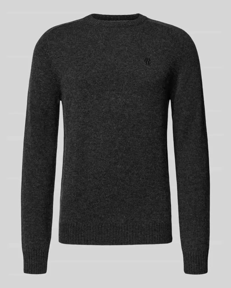 McNeal Strickpullover mit gerippten Abschlüssen Dunkelgrau