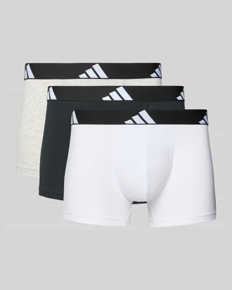 adidas Trunks mit elastischem Logo-Bund im 3er-Pack Anthrazit