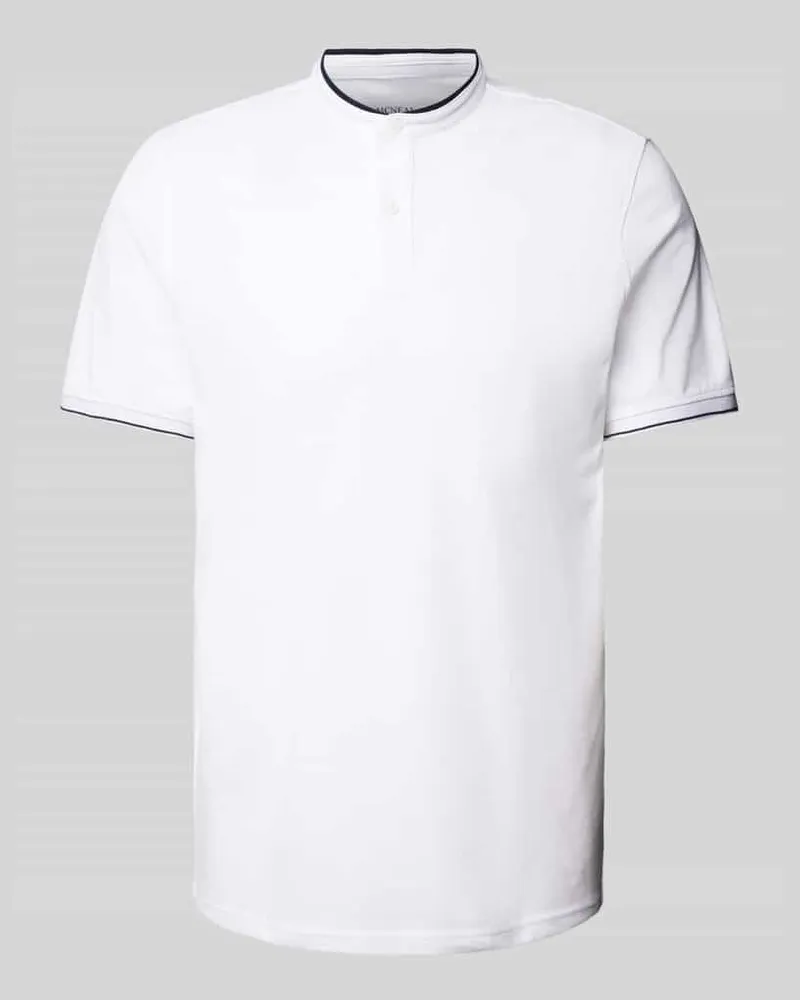 McNeal Poloshirt mit kurzer Knopfleiste 