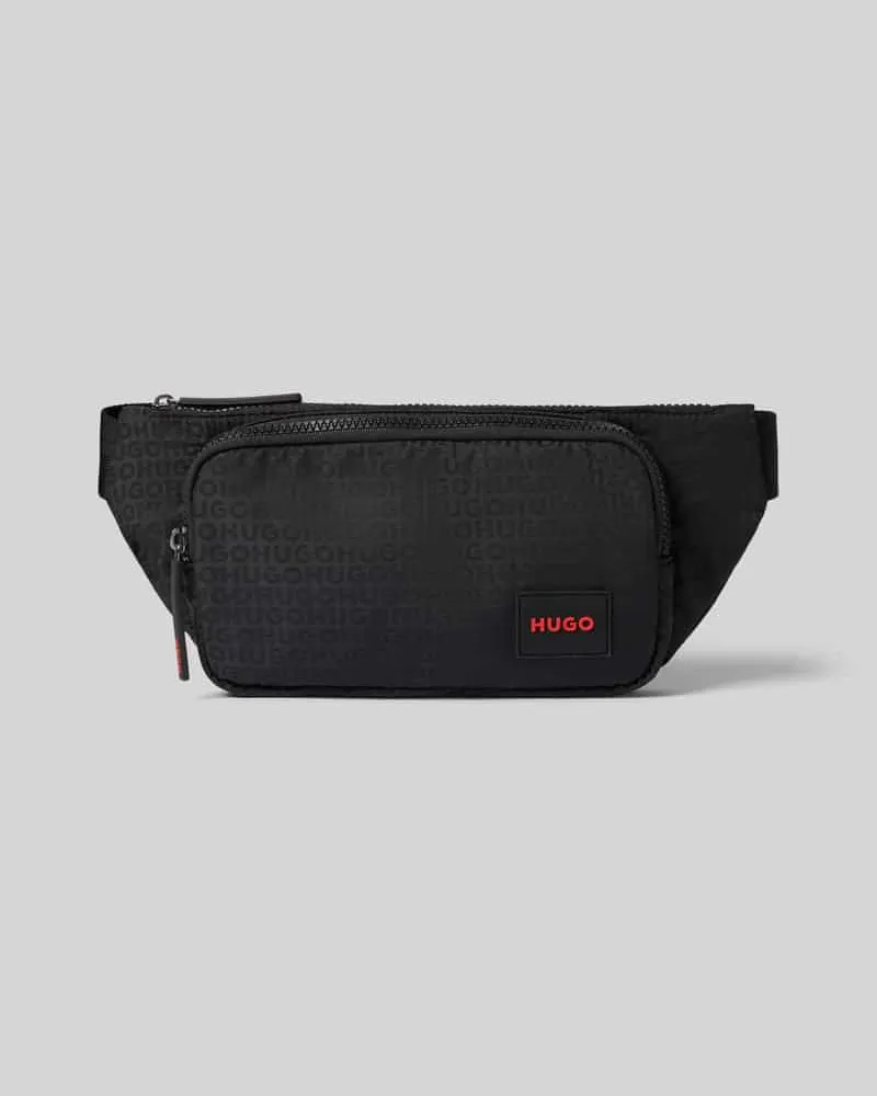 HUGO BOSS Bauchtasche mit verstellbarem Schulterriemen Modell 'Ethon_JQ Black