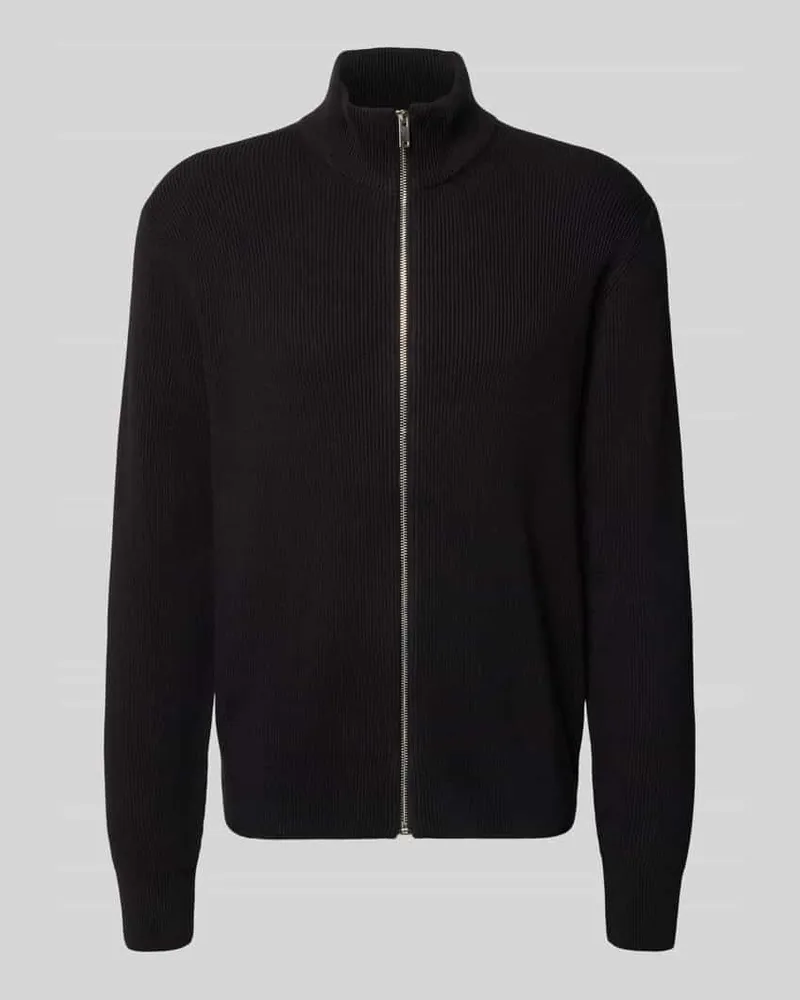 Lindbergh Strickjacke mit Strukturmuster Black