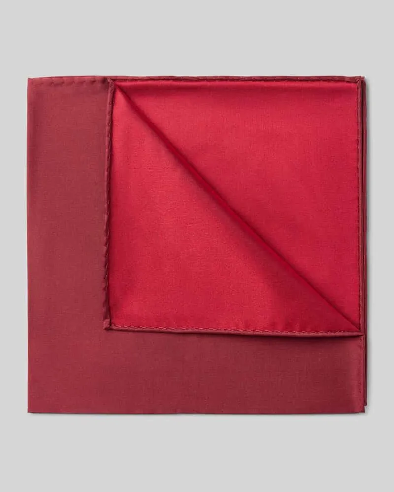 Blick Einstecktuch aus reiner Seide Rot