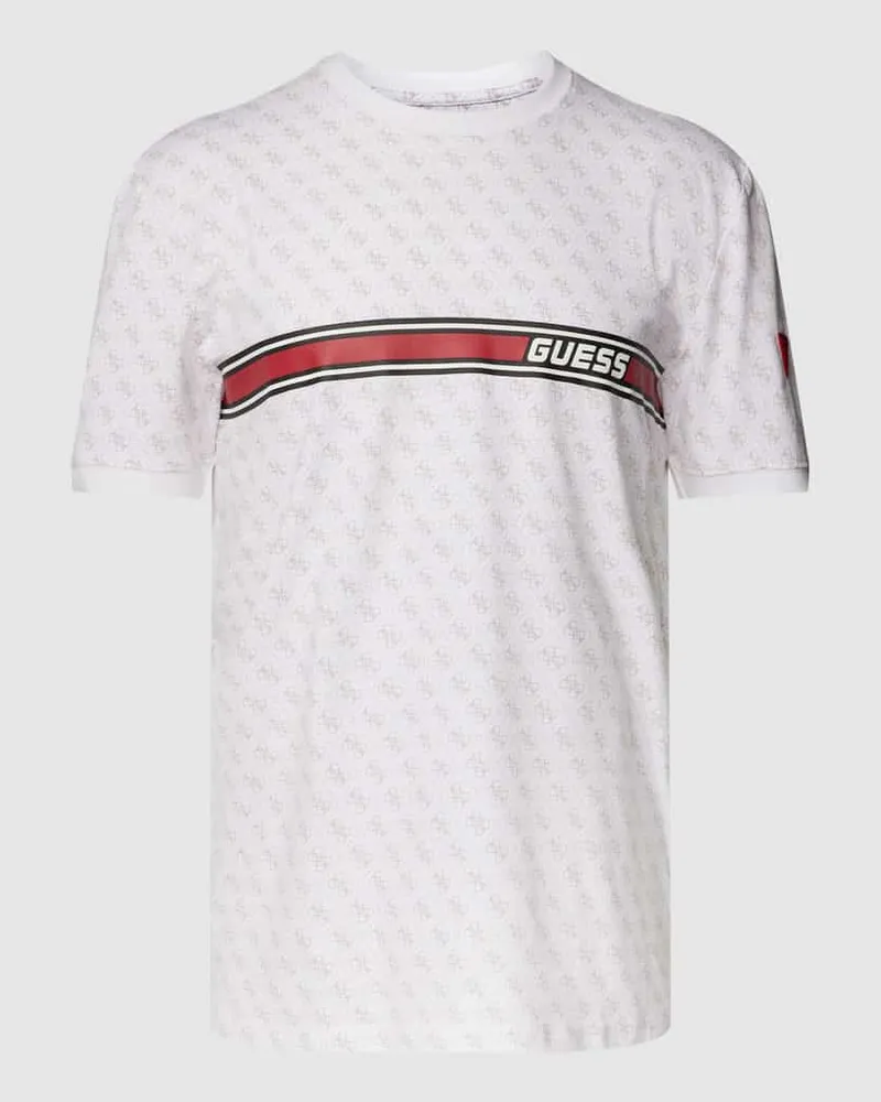 Guess T-Shirt mit Allover-Logo Modell 'JAMEY 