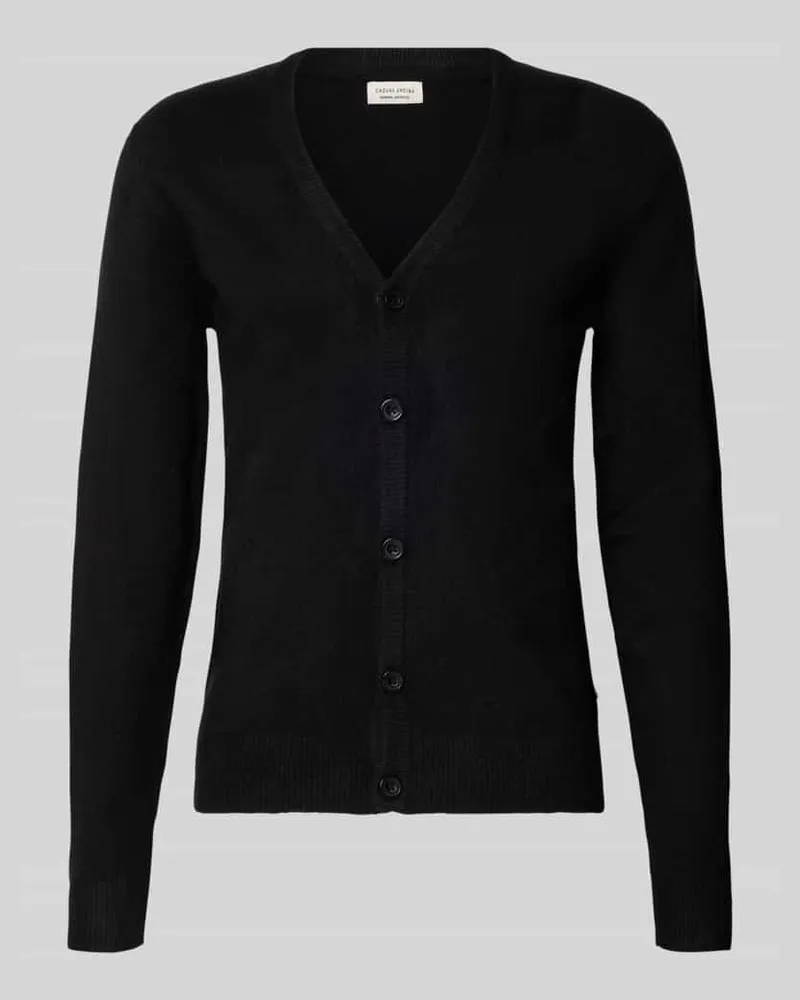 Casual Friday Strickjacke mit Knopfleiste Modell 'HEINE Black