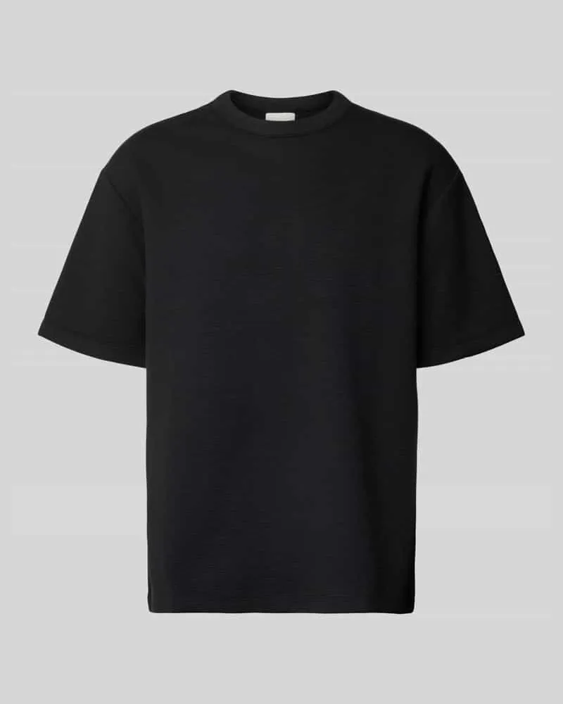 Calvin Klein T-Shirt mit Rundhalsausschnitt Modell 'CRINKLE CREPE SPACER Black
