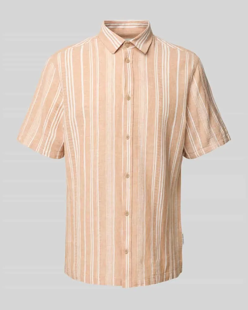 Casual Friday Regular Fit Leinenhemd mit 1/2-Arm Modell 'LINCON 