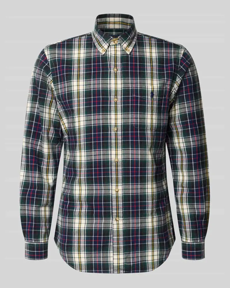 Ralph Lauren Custom Fit Freizeithemd aus reiner Baumwolle Marine