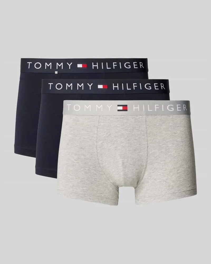 Tommy Hilfiger Boxershorts mit elastischem Label-Bund im 3er-Pack 