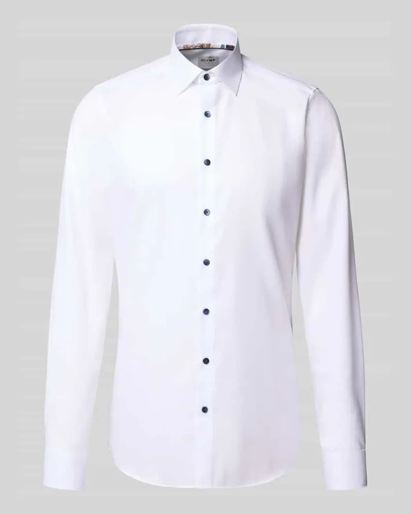Olymp Slim Fit Businesshemd mit extra langem Arm 