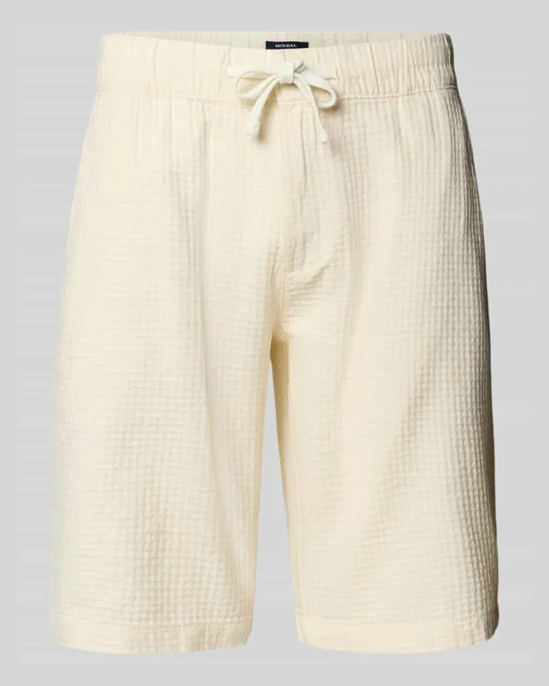 McNeal Bermudas mit elastischem Bund Kitt