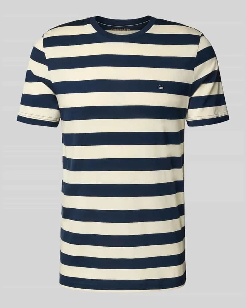 Christian Berg T-Shirt mit Rundhalsausschnitt Dunkelblau