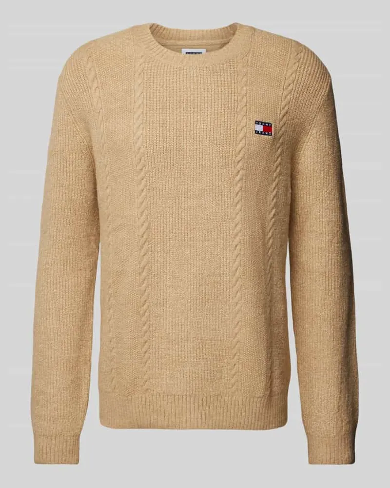 Tommy Hilfiger Strickpullover mit Zopfmuster Modell 'SLIM CABLE 