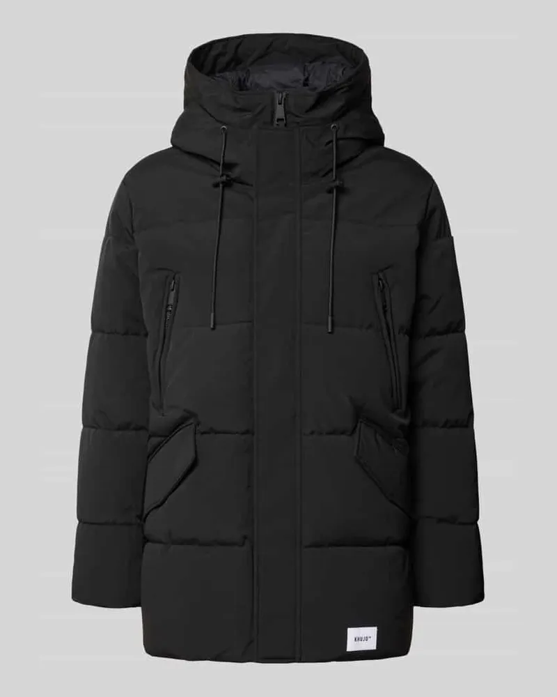 khujo Steppjacke mit Kapuze Modell 'ROLLO Black