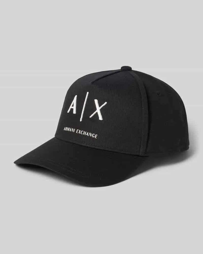 Armani Exchange Basecap mit Label-Stitching Black