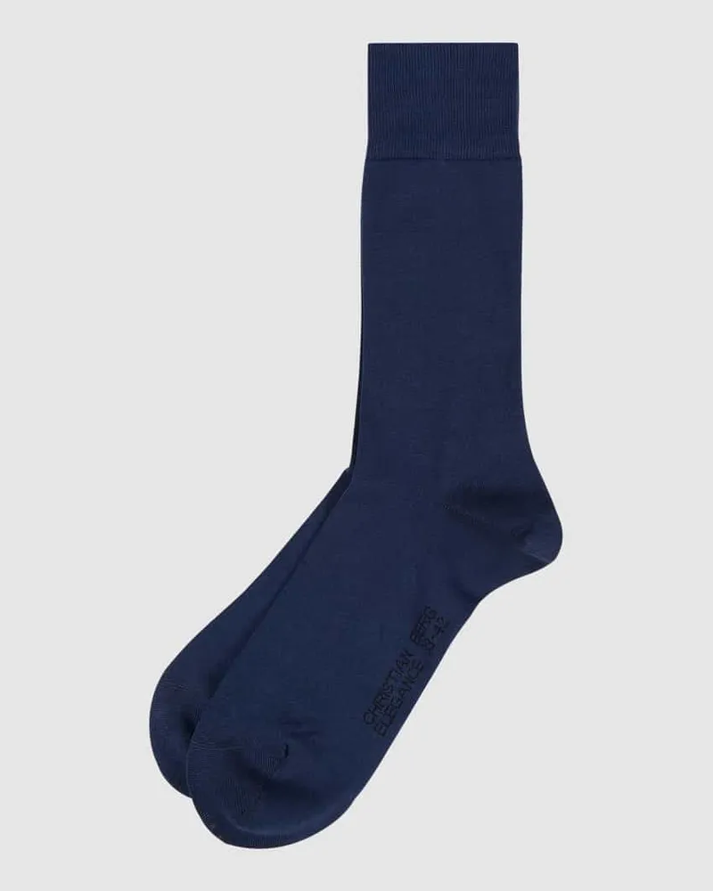 Christian Berg Socken aus Baumwoll-Mix im 2er-Pack Dunkelblau