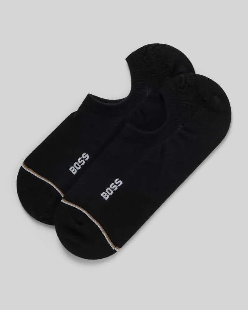 HUGO BOSS Füßlinge mit Label-Print im 2er-Pack 