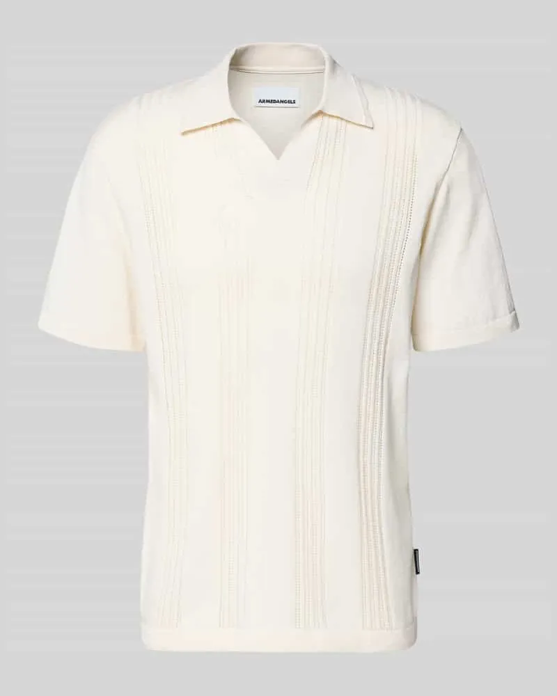 Armedangels Relaxed Fit Poloshirt aus reiner Baumwolle Offwhite