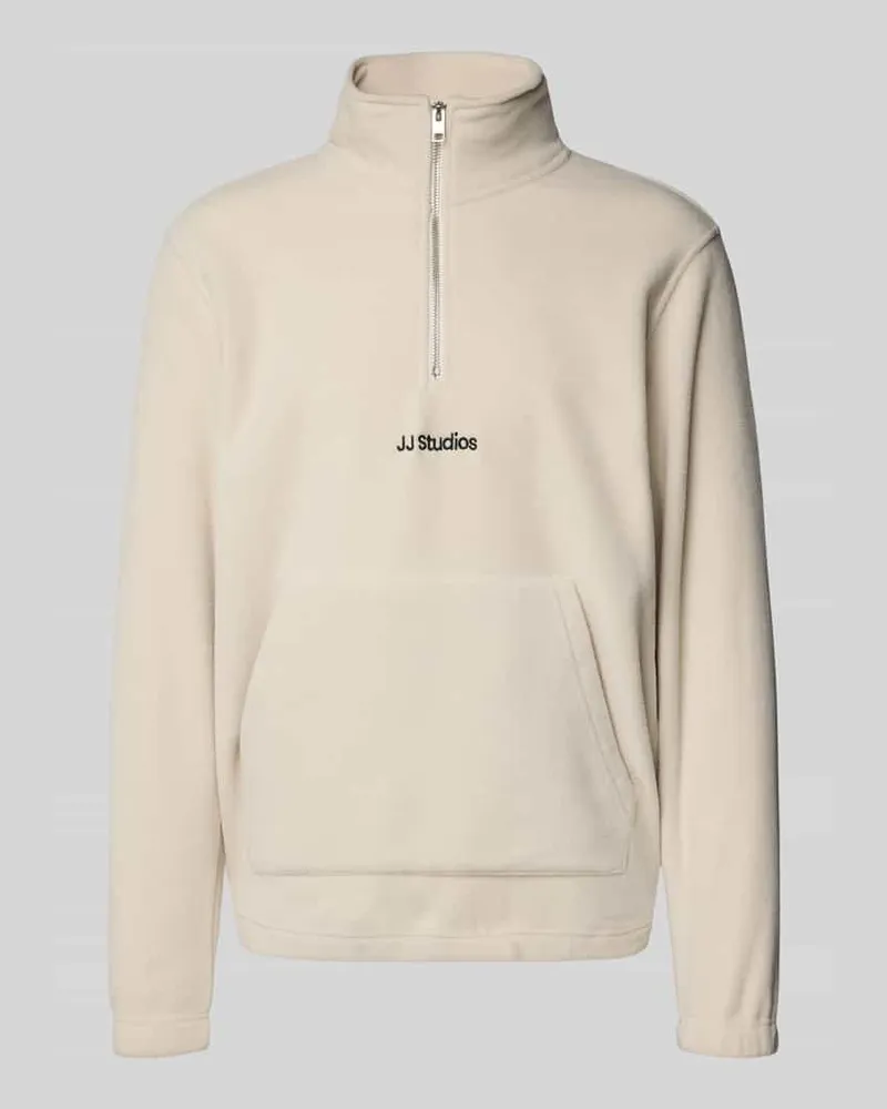 Jack & Jones Fleecepullover mit Känguru-Tasche Modell 'SOHO HALFZIP FLEECE 