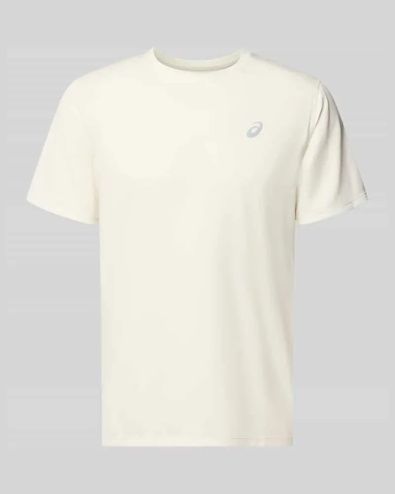 Asics Regular Fit T-Shirt mit Logo-Print Offwhite