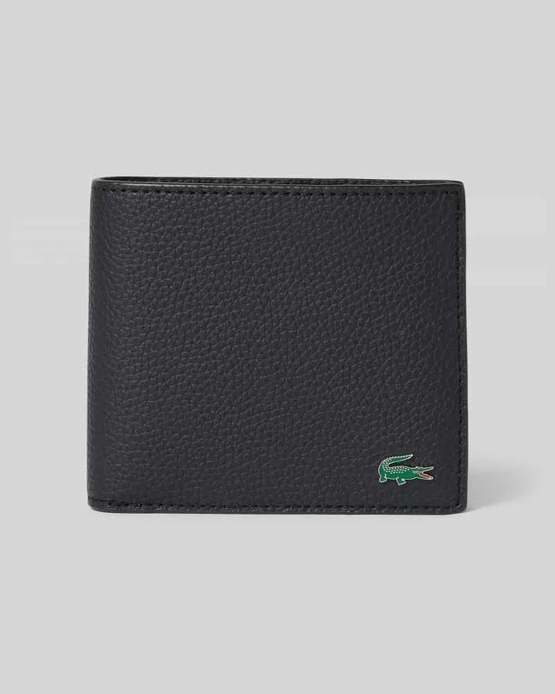 Lacoste Portemonnaie in Lederoptik Black