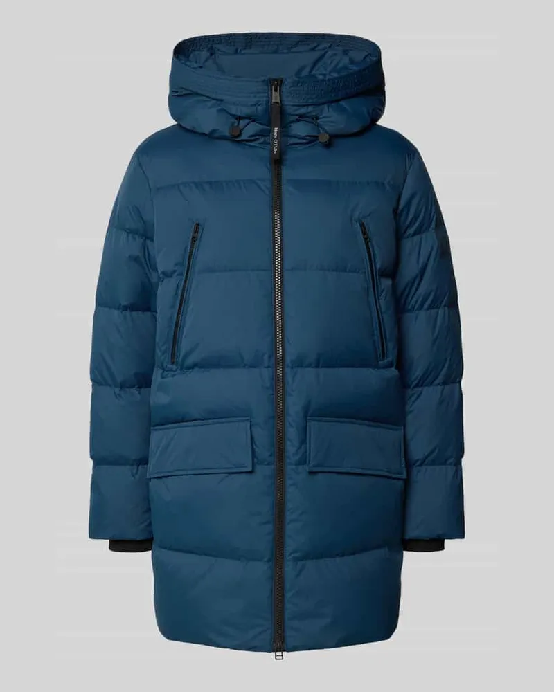 Marc O'Polo Regular Fit Daunenmantel mit Kapuze Royal