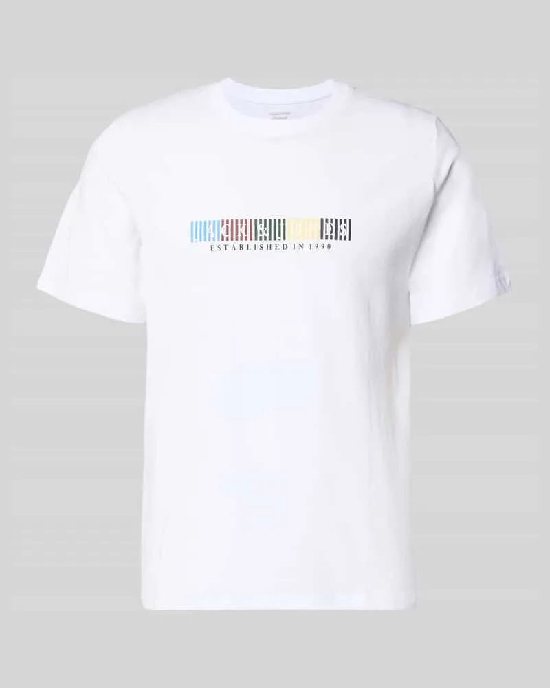 Jack & Jones T-Shirt aus Bio-Baumwolle Modell 'NANTUCKET Weiss