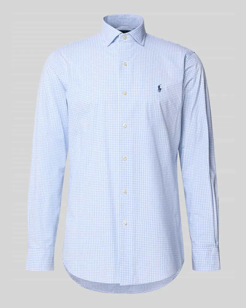 Ralph Lauren Freizeithemd mit Knopfleiste Blau