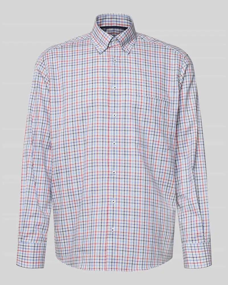 Eterna Comfort Fit Business-Hemd aus Baumwolle mit Kentkragen Rot