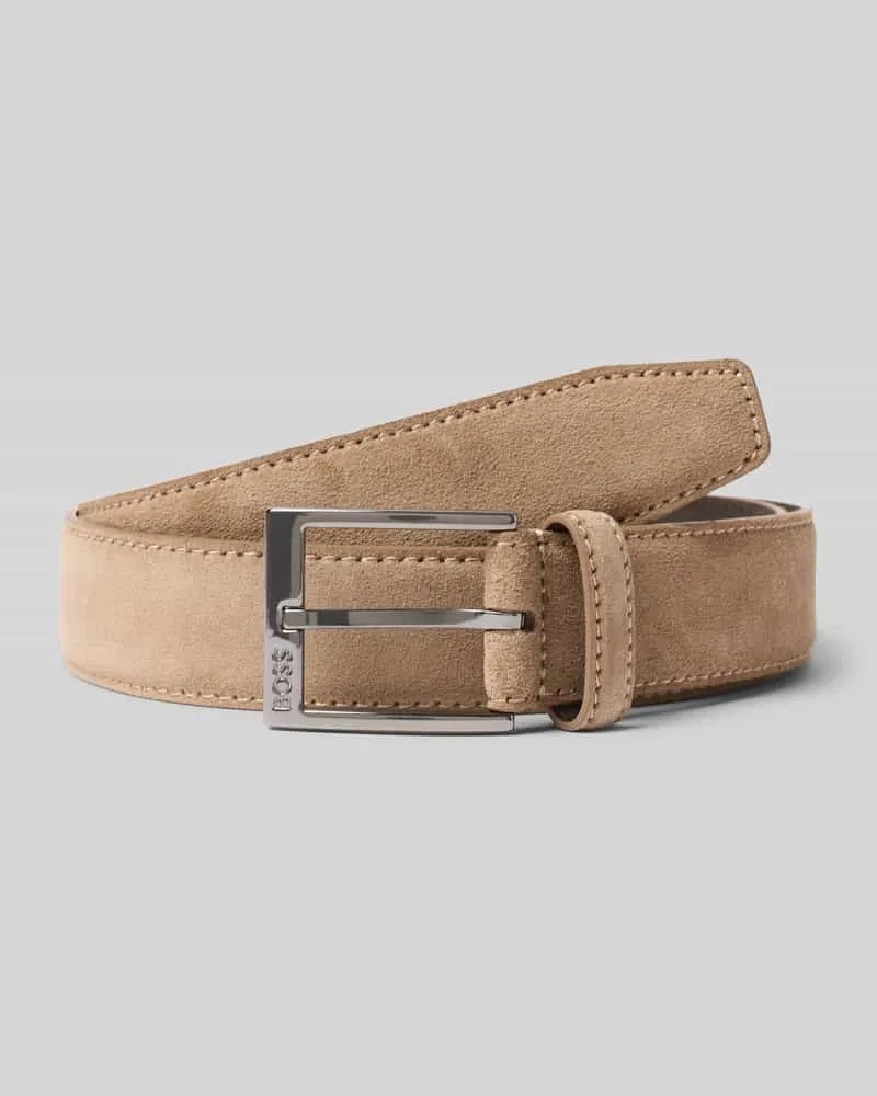 HUGO BOSS Gürtel aus echtem Rindsleder Modell 'ELLOY Beige