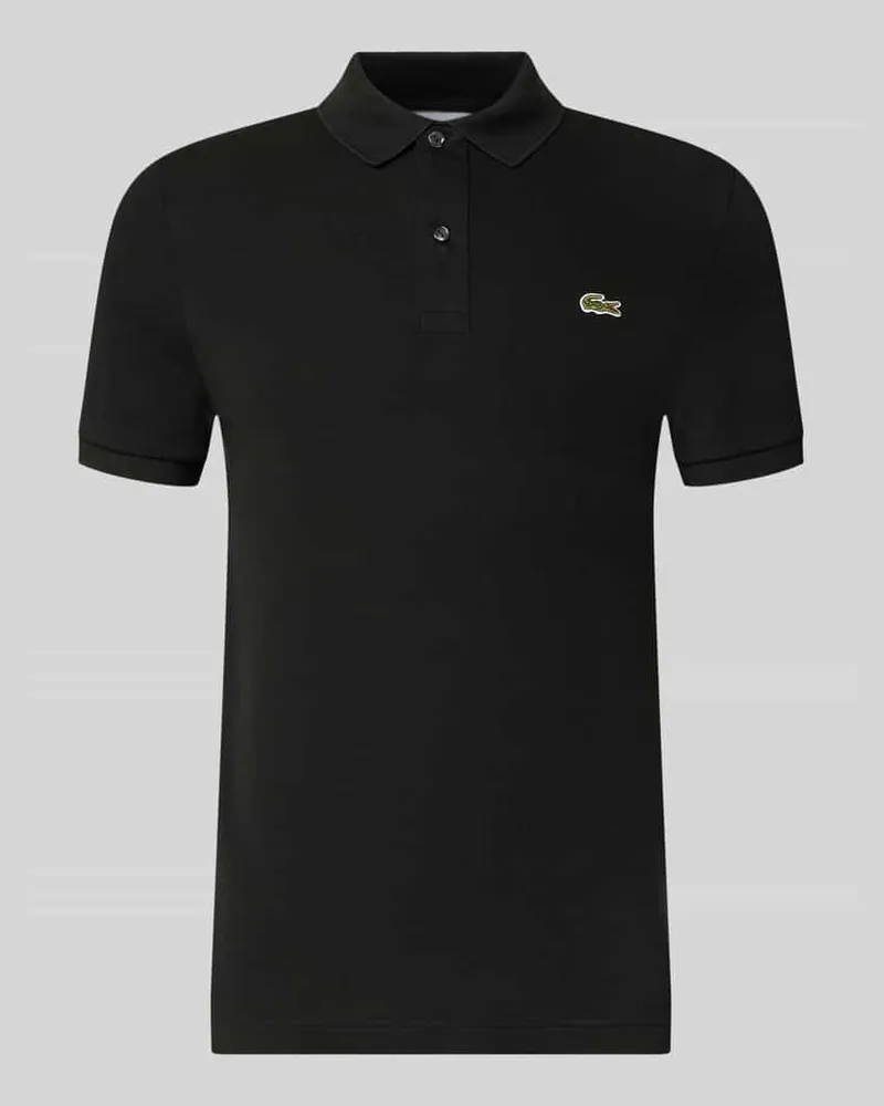 Lacoste Slim Fit Poloshirt aus reiner Baumwolle Black