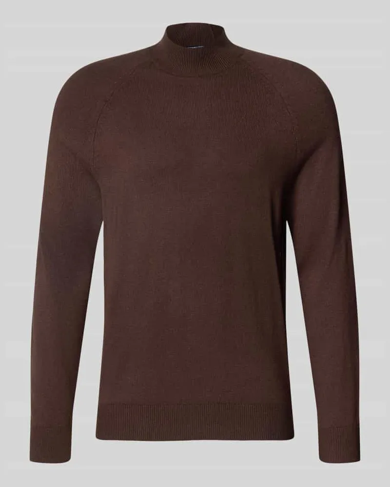 Strellson Regular Fit Pullover aus Baumwoll-Mix Modell 'Tito-M Schoko