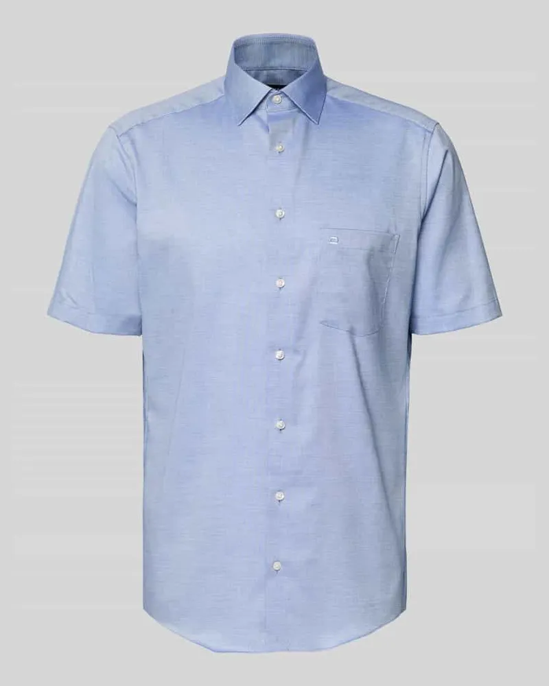 Olymp Regular Fit Business-Hemd mit Kentkragen Bleu