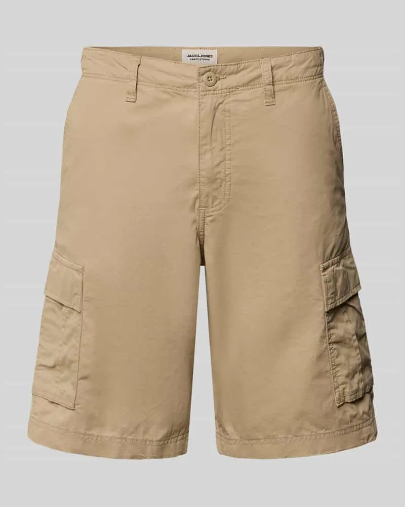 Jack & Jones Shorts mit Cargotaschen Modell 'COLE MATTY Beige