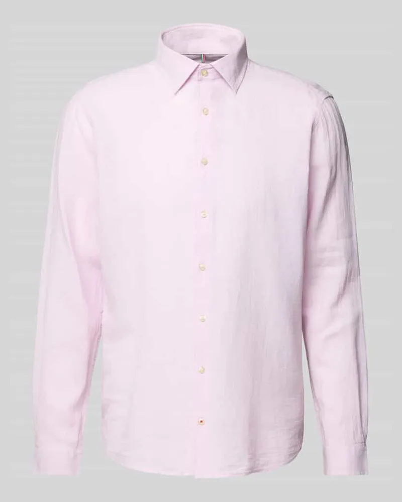 cinque Regular Fit Freizeithemd aus Leinen-Baumwoll-Mix Modell 'STEVEN Rose